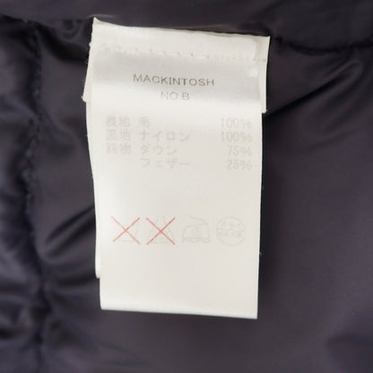 【中古】マッキントッシュ Mackintosh ウール フーデッド ダウンコート ダークネイビー【 36 】【 状態ランクB 】【 メンズ 】