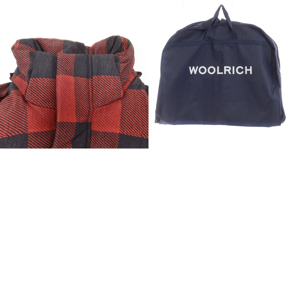 【中古】ウールリッチ WOOLRICH 2024年秋冬 Black Label ナイロン チェック ダウンジャケット レッドxブラック【サイズXS】【 状態ランクA 】【 メンズ 】 [EPD]