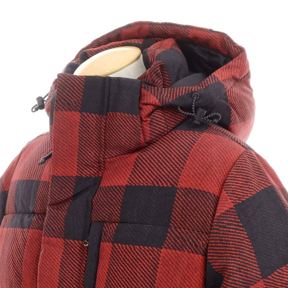 【中古】ウールリッチ WOOLRICH 2024年秋冬 Black Label ナイロン チェック ダウンジャケット レッドxブラック【 XS 】【 状態ランクA 】【 メンズ 】