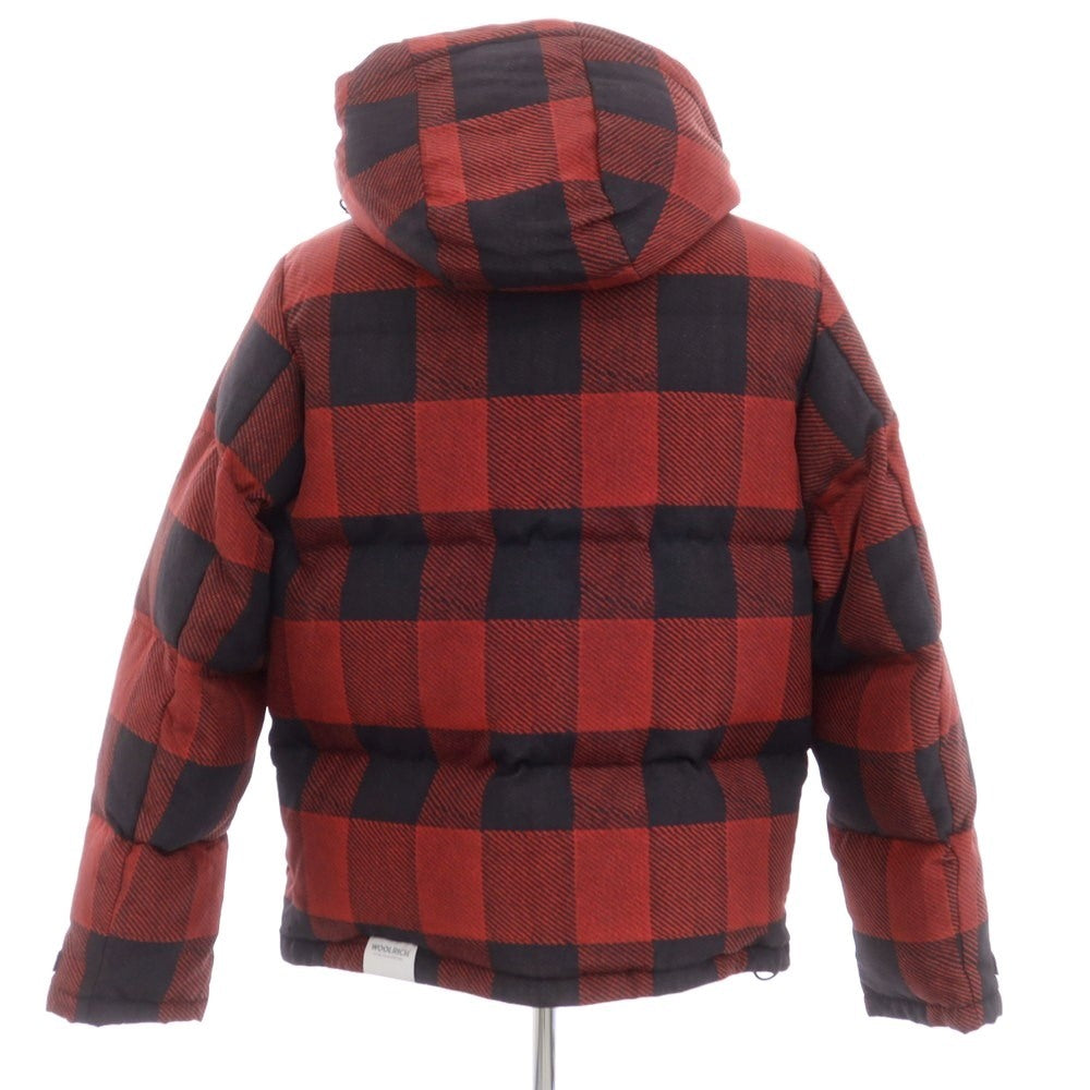 【中古】ウールリッチ WOOLRICH 2024年秋冬 Black Label ナイロン チェック ダウンジャケット レッドxブラック【サイズXS】【 状態ランクA 】【 メンズ 】 [EPD]