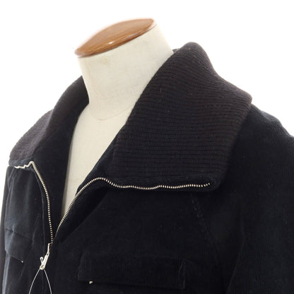 【中古】エルマンノ シェルヴィーノ ERMANNO SCERVINO コーデュロイ ジップアップ ブルゾン ブラック【 50 】【 状態ランクB 】【 メンズ 】