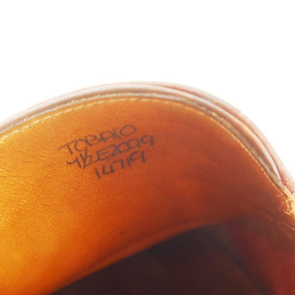 【中古】ジョンロブ John Lobb TOBASO デッキシューズ ローファー レッド【 7 1/2E 】【 状態ランクC 】【 メンズ 】