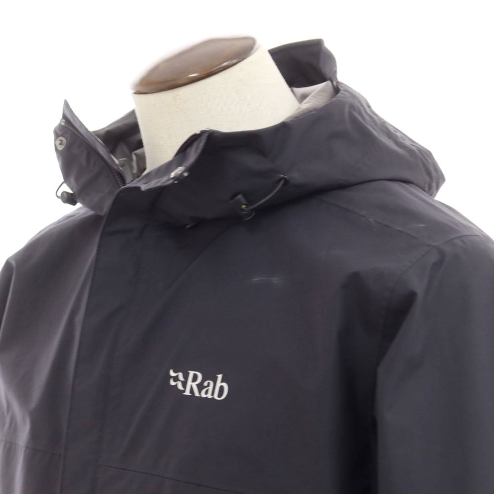 【中古】ラブ Rab ポリエステル ジップアップ マウンテンパーカー ブラック【 XL 】【 状態ランクB 】【 メンズ 】