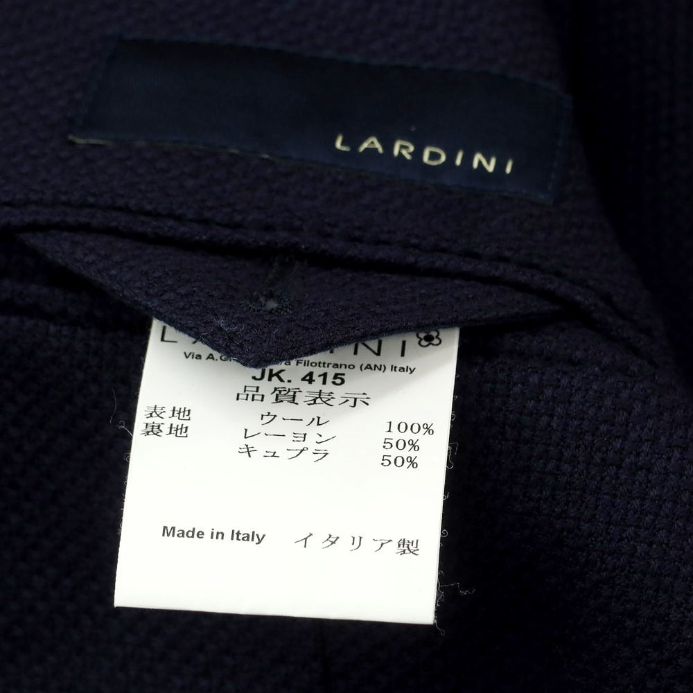 【中古】ラルディーニ LARDINI ウール 3ボタン テーラードジャケット ネイビー【サイズ42】【NVY】【A/W】【状態ランクC】【メンズ】