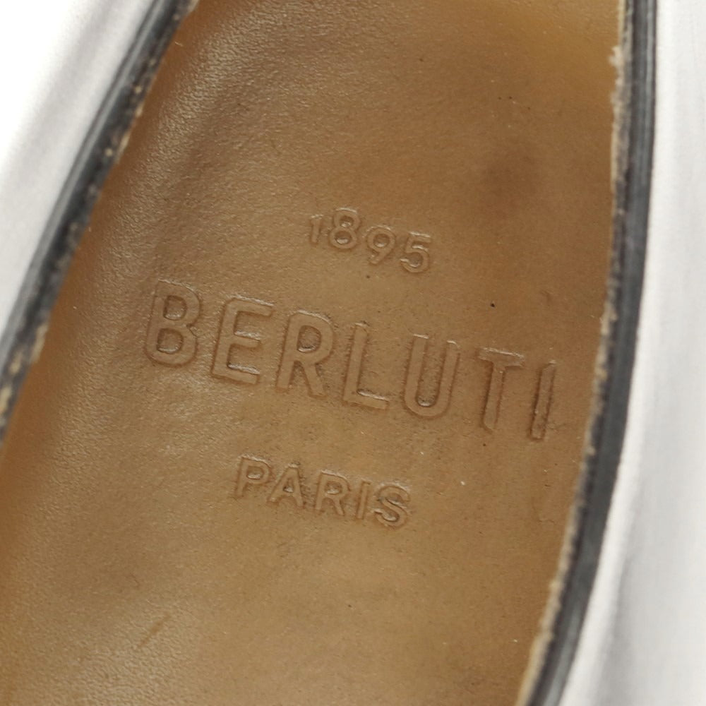 【中古】ベルルッティ Berluti ガスパール ガレ ホールカット ドレスシューズ ブラックカーキ【 7 】【 状態ランクB 】【 メンズ 】