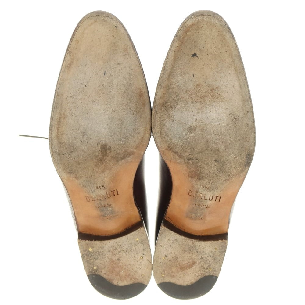 [Used] Berluti Calligraphy Alessandro Whole Cut Dress Shoes Brown [6 1/2] [Condition Rank B] [Men&