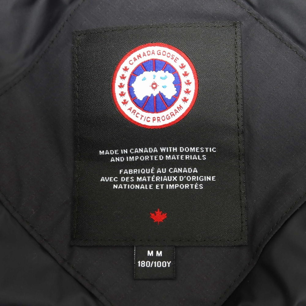 【中古】カナダグース CANADA GOOSE コットンナイロン ジップアップ ダウンジャケット ブラック【サイズM】【BLK】【A/W】【状態ランクB】【メンズ】