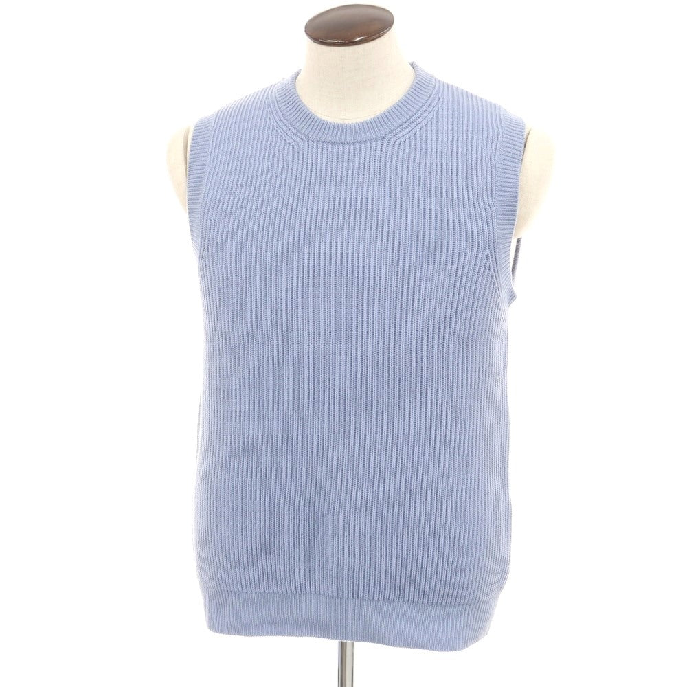 [Used] SHIPS Mid-gauge wool knit vest, light blue [L] [Condition rank B] [Men&