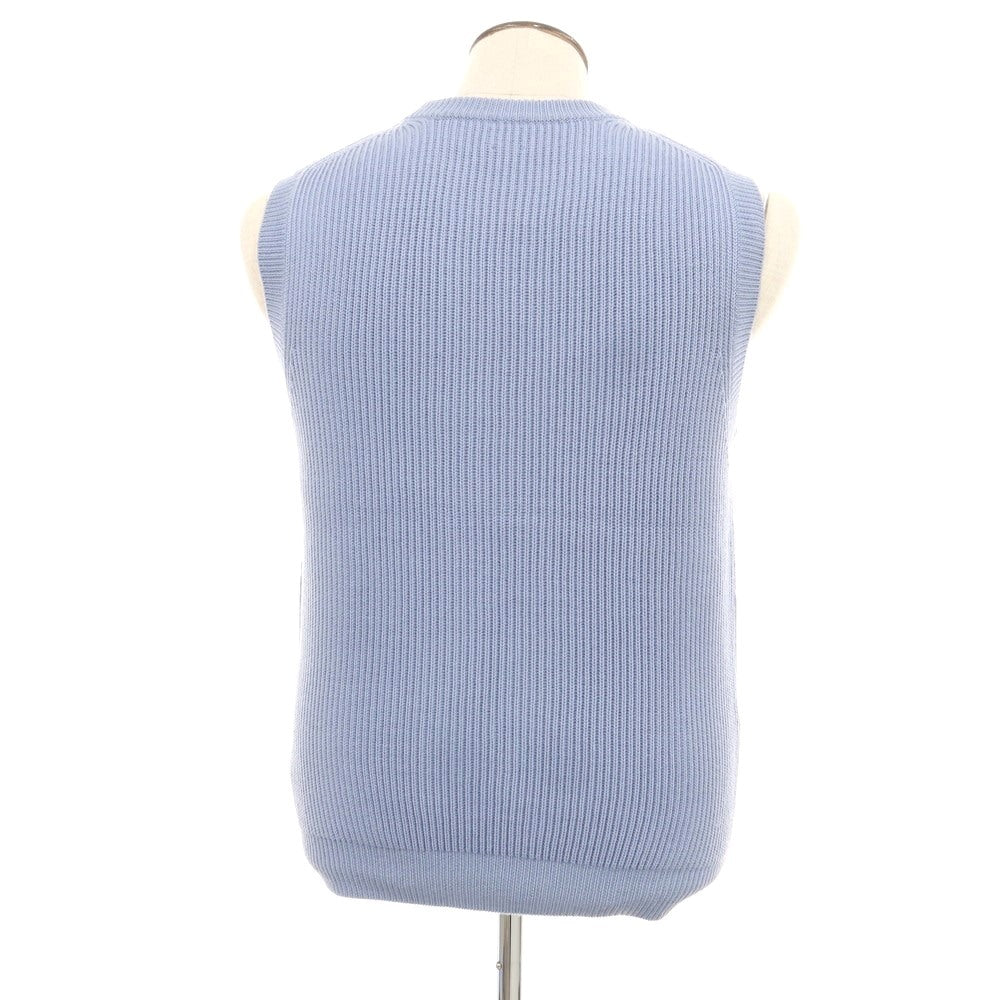 [Used] SHIPS Mid-gauge wool knit vest, light blue [L] [Condition rank B] [Men&