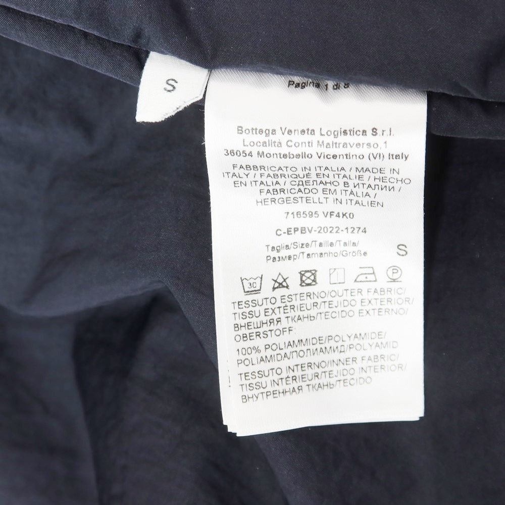 [Used] Bottega Veneta Nylon Hooded Shell Jacket Navy [Size S] [NVY] [S/S/A/W] [Condition Rank A] [Men&