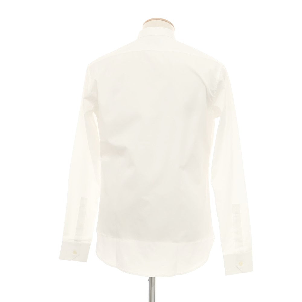 【中古】サンローランパリ SAINT LAURENT PARIS ブロード織りコットン ドレスシャツ ホワイト【サイズ37】【 状態ランクB 】【 メンズ 】 [EPD]