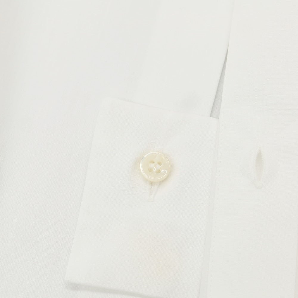 【中古】サンローランパリ SAINT LAURENT PARIS ブロード織りコットン ドレスシャツ ホワイト【 37 】【 状態ランクB 】【 メンズ 】 [EPD]