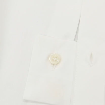 【中古】サンローランパリ SAINT LAURENT PARIS ブロード織りコットン ドレスシャツ ホワイト【 37 】【 状態ランクB 】【 メンズ 】 [EPD]