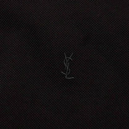 【中古】【未使用】サンローランパリ SAINT LAURENT PARIS コットン 半袖ポロシャツ ブラック【 M 】【 状態ランクS 】【 メンズ 】