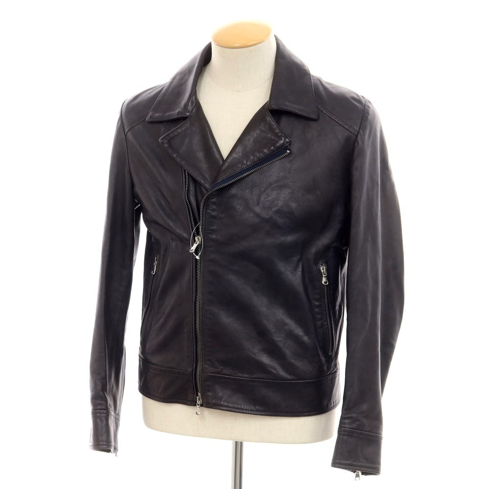 [Used] EMMETI Lambskin Double Riders Jacket Black [Size 44] [BLK] [S/S/A/W] [Condition Rank C] [Men&