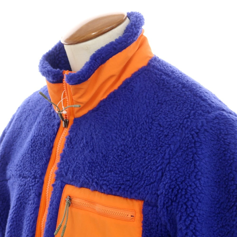 【中古】ポロ ラルフローレン Polo Ralph Lauren ポリエステル ジップアップ フリースジャケット ロイヤルブルーxオレンジ【サイズM】【BLU】【A/W】【状態ランクA】【メンズ】