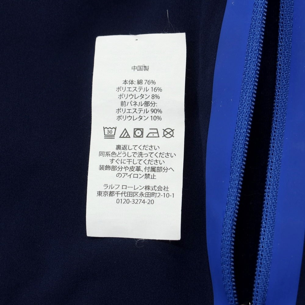 【中古】アールエルエックス ラルフローレン RLX RALPH LAUREN コットンポリエステル ジップアップ ベスト ネイビー【 M 】【 状態ランクC 】【 メンズ 】