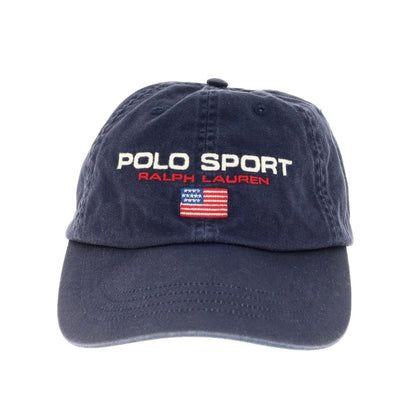 【中古】ラルフローレン スポーツ RALPH LAUREN SPORT コットン キャップ 帽子 ネイビー【サイズONE SIZE】【NVY】【S/S/A/W】【状態ランクC】【メンズ】