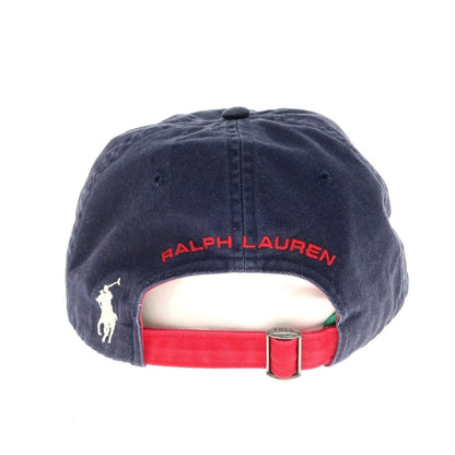 【中古】ラルフローレン スポーツ RALPH LAUREN SPORT コットン キャップ 帽子 ネイビー【サイズONE SIZE】【NVY】【S/S/A/W】【状態ランクC】【メンズ】