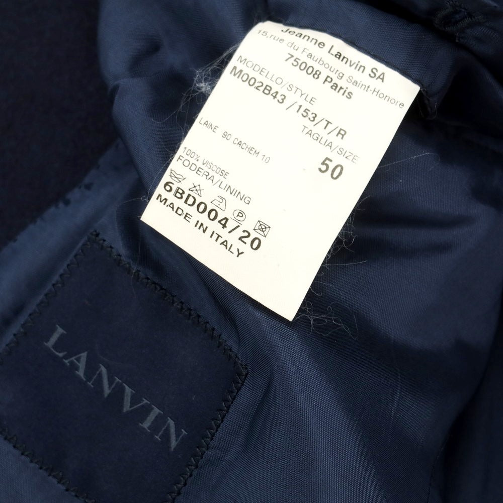 【中古】ランバン LANVIN ウールカシミヤ 2つボタン テーラードジャケット ネイビー【サイズ50】【NVY】【A/W】【状態ランクC】【メンズ】
[APD]