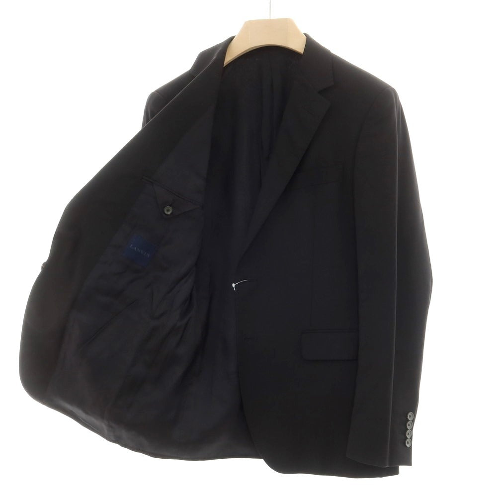 【中古】ランバン LANVIN ウール 2つボタン テーラードジャケット ブラック【サイズ48】【BLK】【A/W】【状態ランクC】【メンズ】