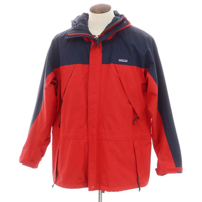 【中古】パタゴニア patagonia 2002年製 GORE-TEX ナイロン マウンテンパーカー レッドxネイビー【サイズL】【RED】【S/S/A/W】【状態ランクB】【メンズ】