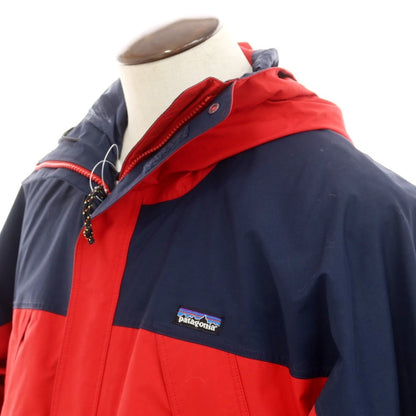 【中古】パタゴニア patagonia 2002年製 GORE-TEX ナイロン マウンテンパーカー レッドxネイビー【サイズL】【RED】【S/S/A/W】【状態ランクB】【メンズ】