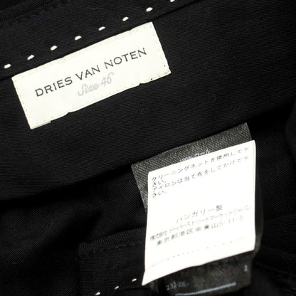 【中古】ドリスヴァンノッテン DRIES VAN NOTEN ウール ドレススラックスパンツ ブラック【 46 】【 状態ランクB 】【 メンズ 】