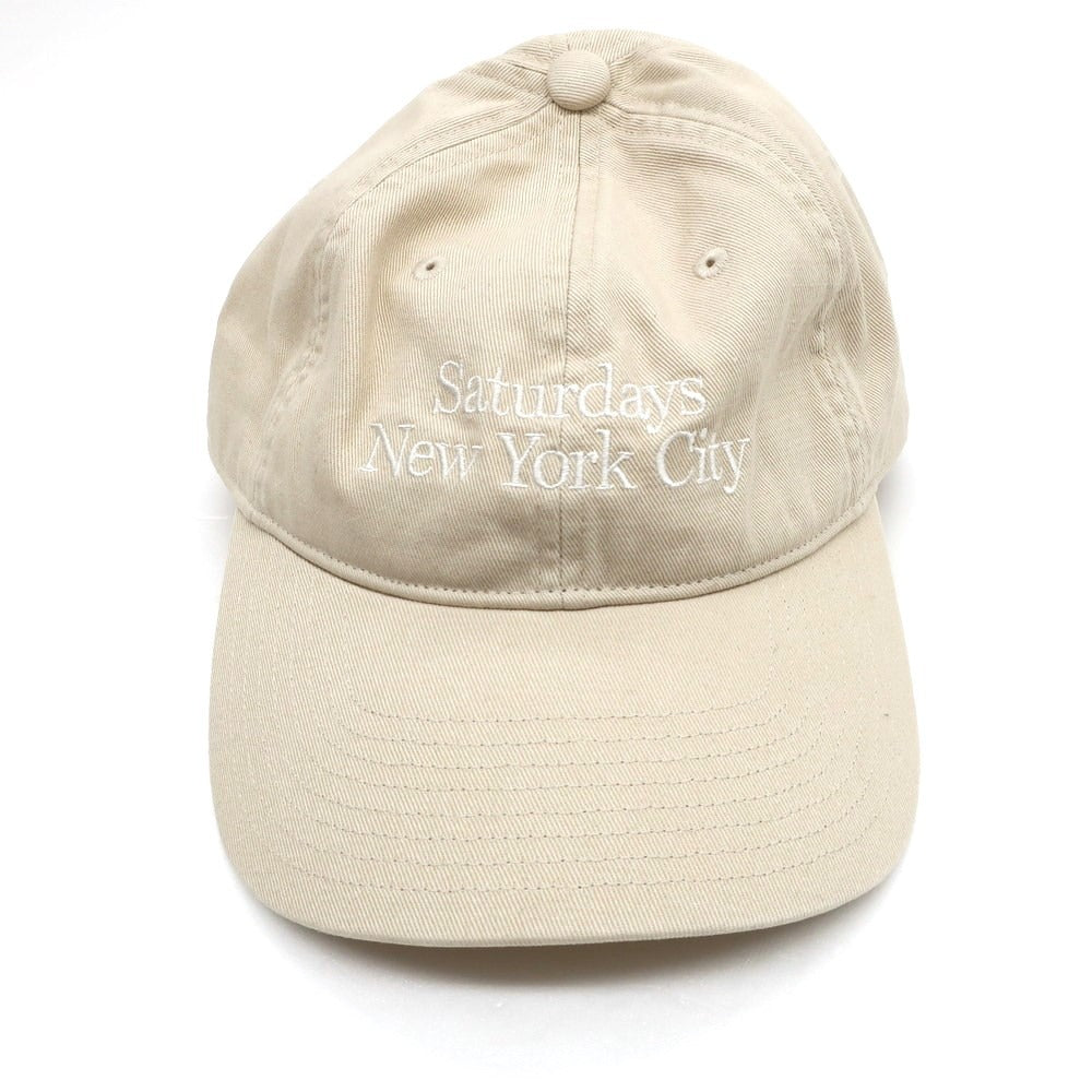 【中古】サタデーズ ニューヨークシティ Saturdays NYC コットン 6パネル キャップ 帽子 ベージュ【サイズF】【BEI】【S/S/A/W】【状態ランクB】【メンズ】