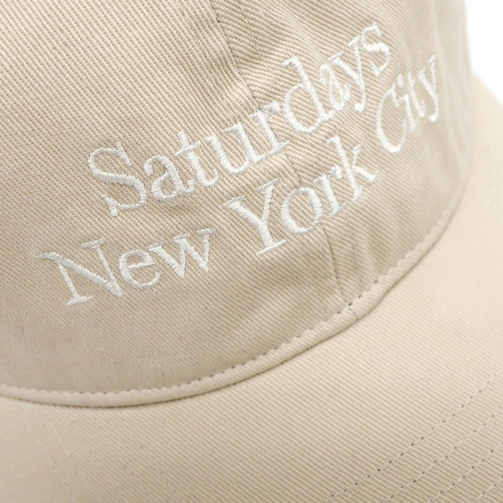 【中古】サタデーズ ニューヨークシティ Saturdays NYC コットン 6パネル キャップ 帽子 ベージュ【サイズF】【BEI】【S/S/A/W】【状態ランクB】【メンズ】