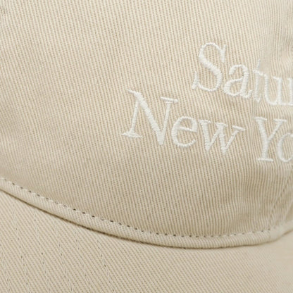 【中古】サタデーズ ニューヨークシティ Saturdays NYC コットン 6パネル キャップ 帽子 ベージュ【サイズF】【BEI】【S/S/A/W】【状態ランクB】【メンズ】