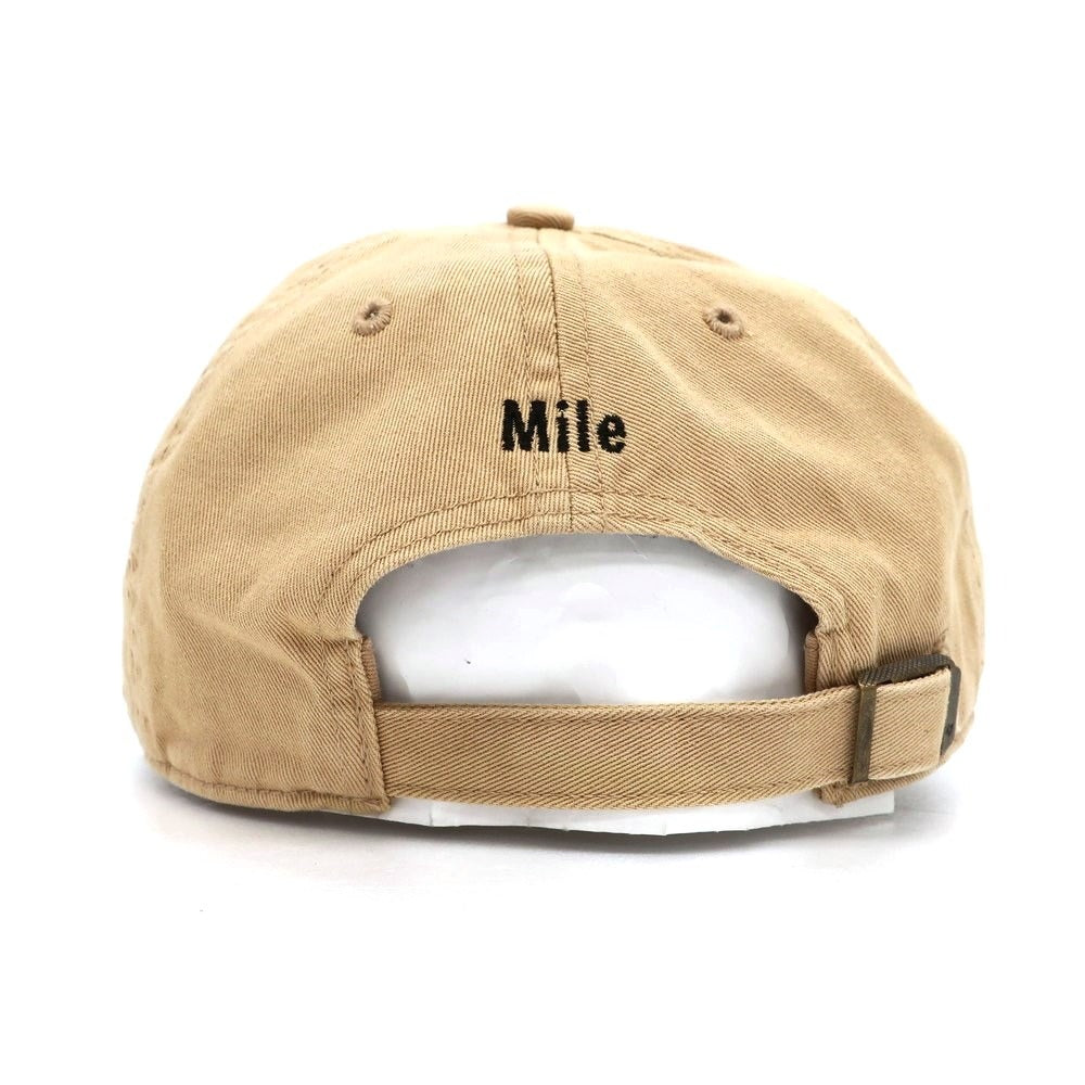 【中古】マイル Mile コットン 6パネル キャップ ベージュ【 状態ランクC 】【 メンズ 】[EPD]