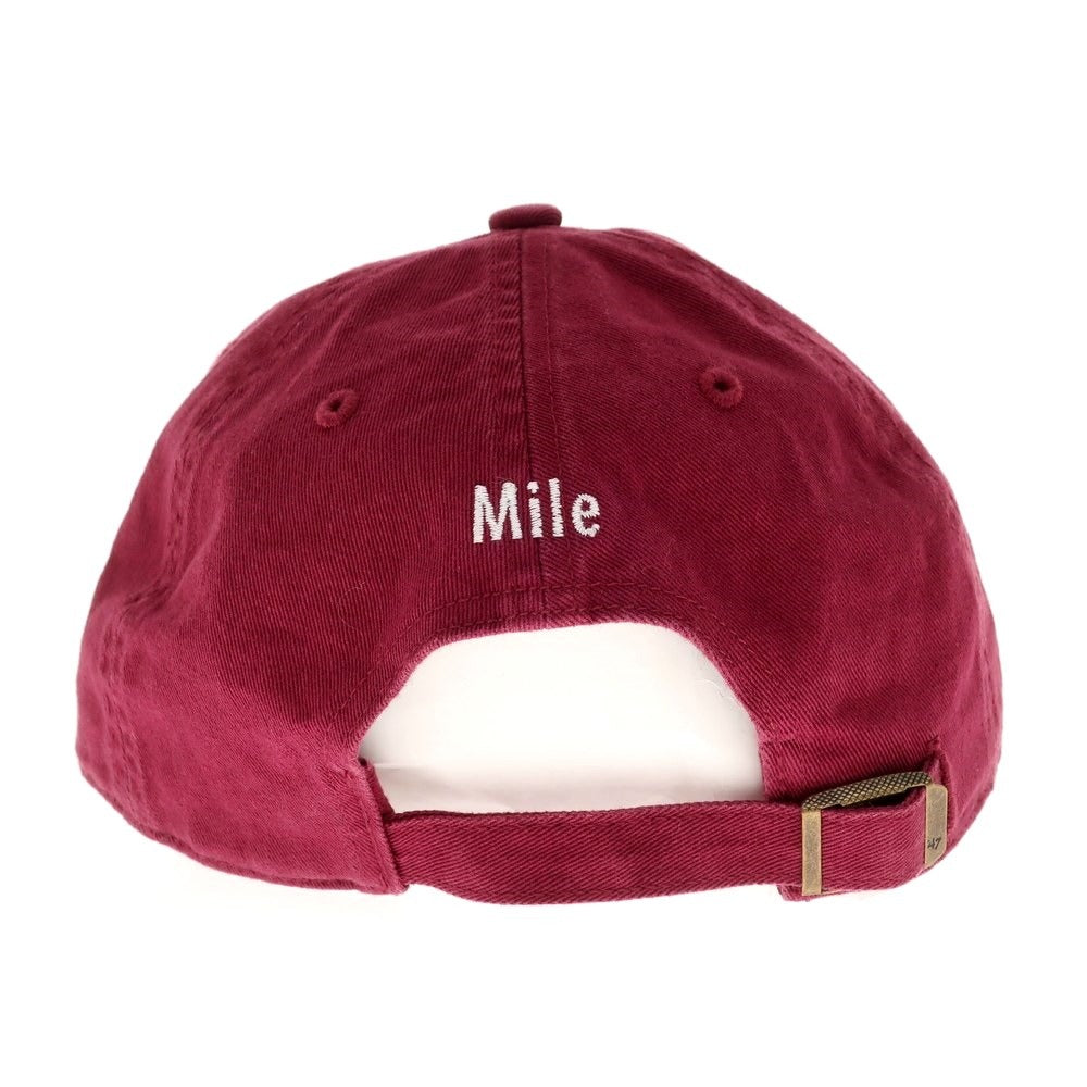 【中古】マイル Mile コットン 6パネル キャップ 帽子 ボルドー【RED】【S/S/A/W】【状態ランクC】【メンズ】