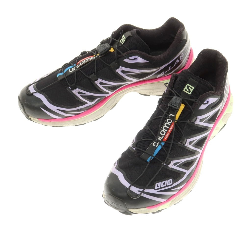 【中古】サロモン SALOMON XT-6 ADV スニーカー ブラックxピンク系【 26.5cm 】【 状態ランクC 】【 メンズ 】