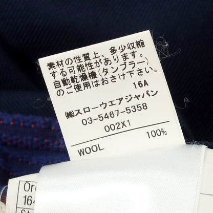 【中古】インコテックス INCOTEX SUPER100’S ウール ドレススラックスパンツ ネイビー【サイズ42】【NVY】【A/W】【状態ランクB】【メンズ】