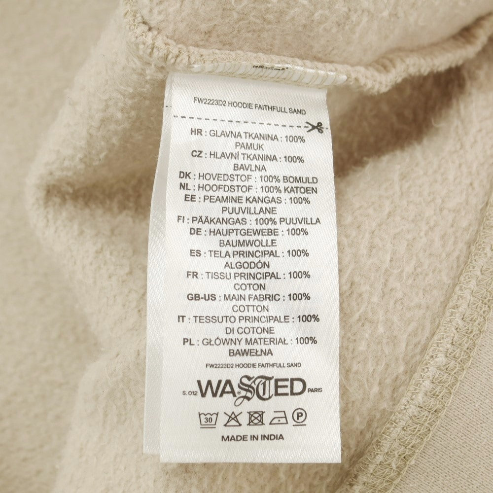 [Used] WASTED PARIS Sweatshirt Pullover Hoodie Beige [L] [Condition Rank B] [Men&