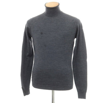 【中古】ジョンスメドレー JOHN SMEDLEY ウール タートルネック プルオーバーニット グレー【サイズS】【GRY】【A/W】【状態ランクD】【メンズ】