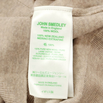 【中古】ジョンスメドレー JOHN SMEDLEY ウール 長袖 ポロニット ベージュ【サイズS】【BEI】【A/W】【状態ランクB】【メンズ】