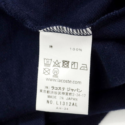 【中古】ラコステ LACOSTE コットン 長袖ポロシャツ ネイビー【サイズUS S】【NVY】【S/S/A/W】【状態ランクB】【メンズ】