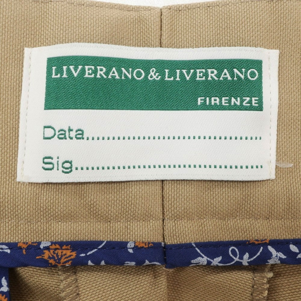 【中古】リベラーノ&amp;リベラーノ LIVERANO&amp;LIVERANO コットン ショートパンツ ベージュ【 46 】【 状態ランクA 】【 メンズ 】