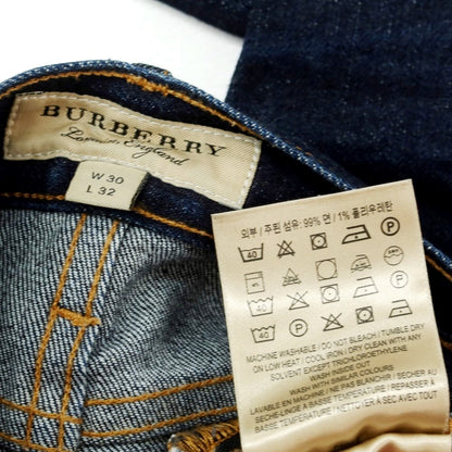 【中古】バーバリーロンドン BURBERRY LONDON ストレッチ ジーンズ デニムパンツ ネイビー【サイズ30】【NVY】【S/S/A/W】【状態ランクC】【メンズ】