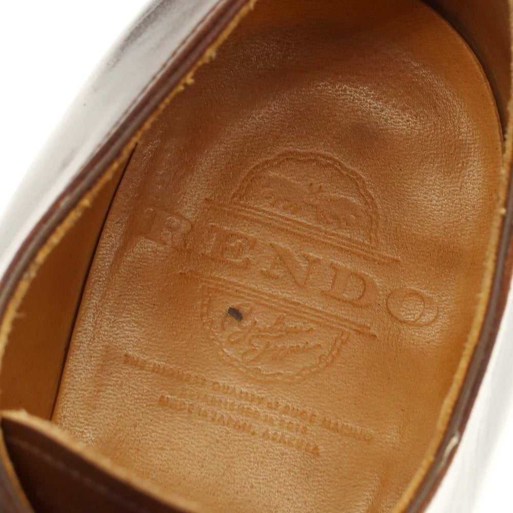 【中古】レンド RENDO カーフ ドレスシューズ ダークブラウン【サイズ7位】【 状態ランクB 】【 メンズ 】[EPD]
