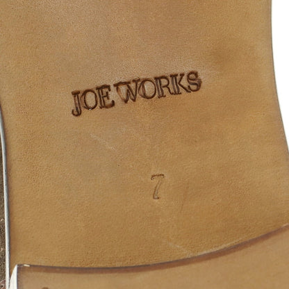 【中古】【未使用】ジョーワークス JOE WORKS フルブローグ コンビ ドレスシューズ ブラウンxウォームグレー【 7 】【 状態ランクS 】【 メンズ 】