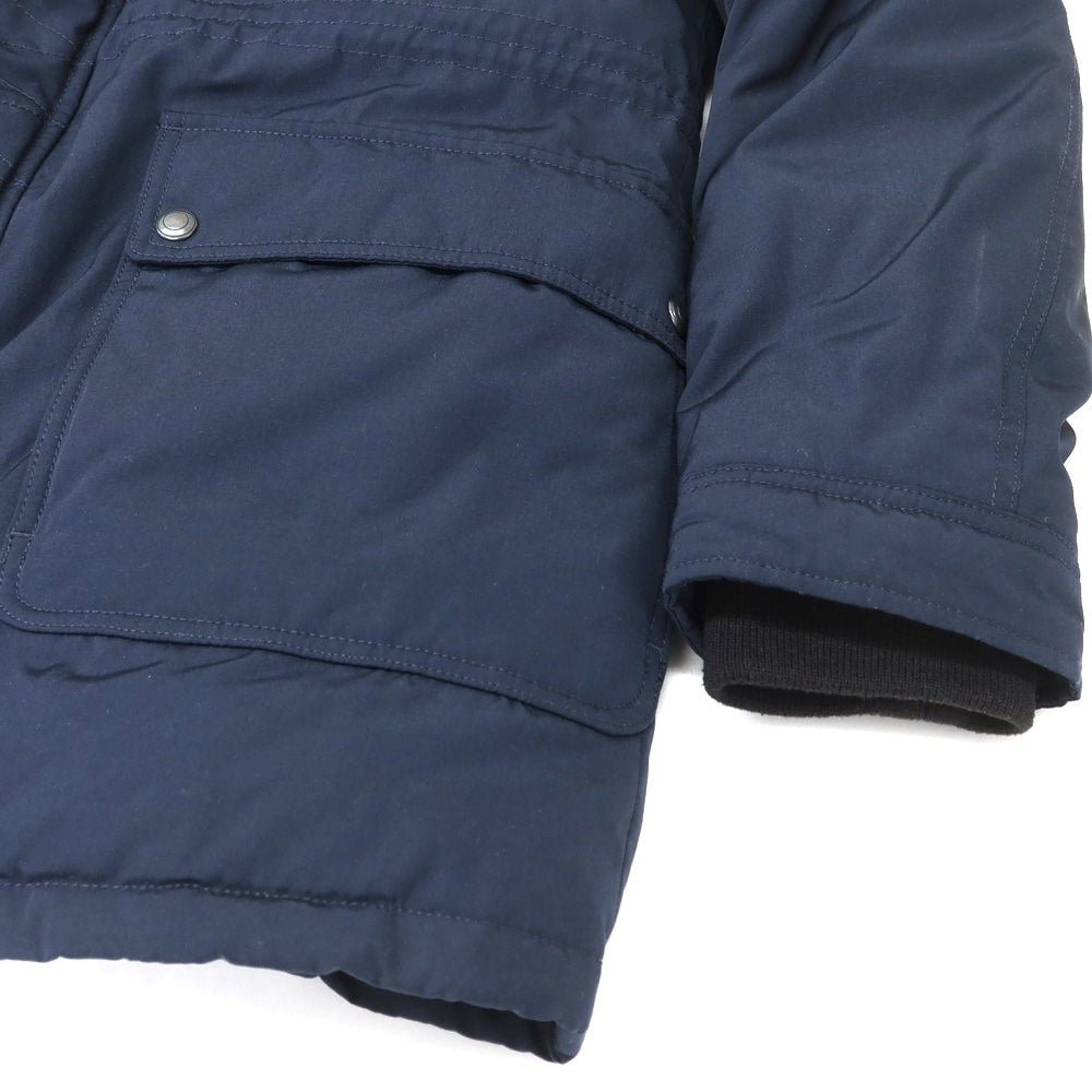 【中古】ジーステージ g-stage ポリエステルコットン 中綿入り フーデッドコート ネイビー【サイズ48】【 状態ランクB 】【 メンズ 】 [EPD]