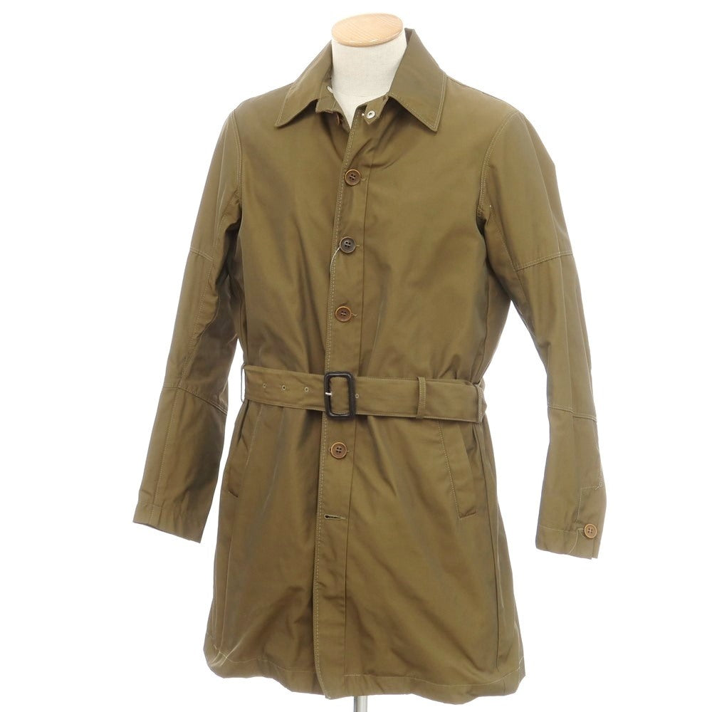 【中古】ディーゼルブラックゴールド DIESEL BLACK GOLD ポリエステル ステンカラーコート オリーブ【サイズ44】【 状態ランクB 】【 メンズ 】 [EPD]