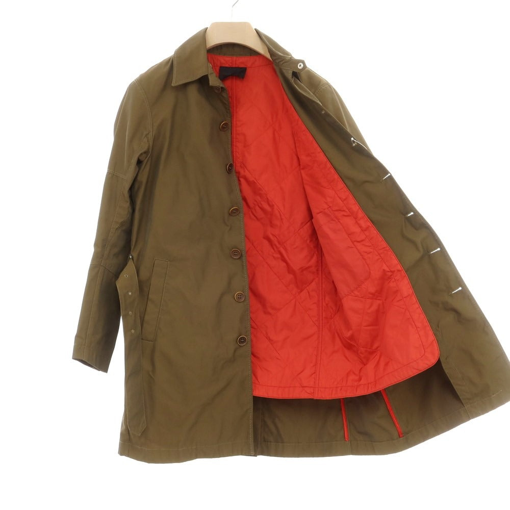 【中古】ディーゼルブラックゴールド DIESEL BLACK GOLD ポリエステル ステンカラーコート オリーブ【サイズ44】【 状態ランクB 】【 メンズ 】 [EPD]