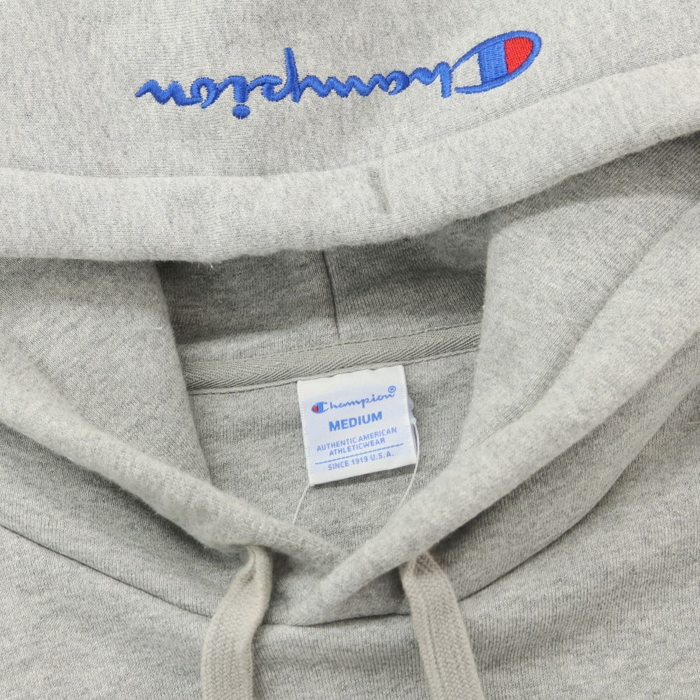 【中古】チャンピオン Champion コットンポリエステル プルオーバー パーカー グレー【サイズM】【GRY】【S/S/A/W】【状態ランクB】【メンズ】