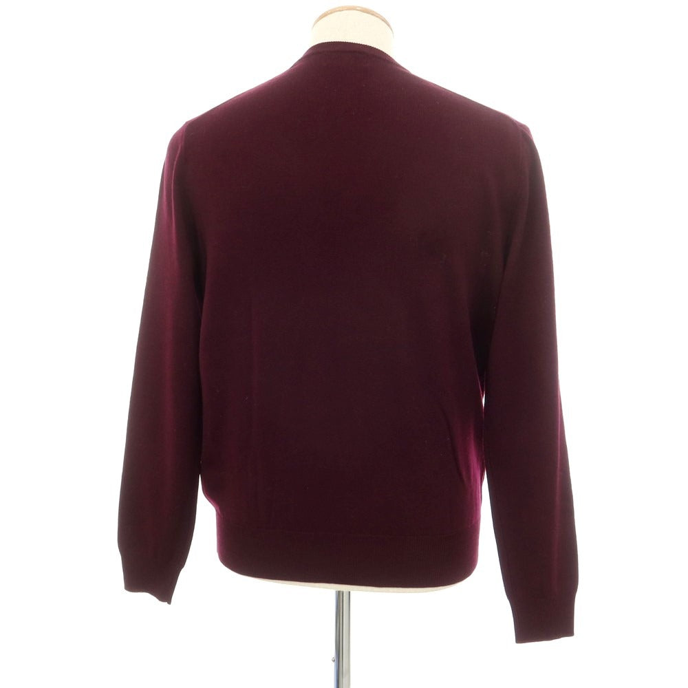 [Used] Polo Ralph Lauren Wool V-neck Pullover Knit, Wine [Size S] [PUP] [A/W] [Condition Rank B] [Men&