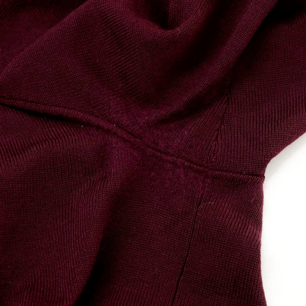 [Used] Polo Ralph Lauren Wool V-neck Pullover Knit, Wine [Size S] [PUP] [A/W] [Condition Rank B] [Men&