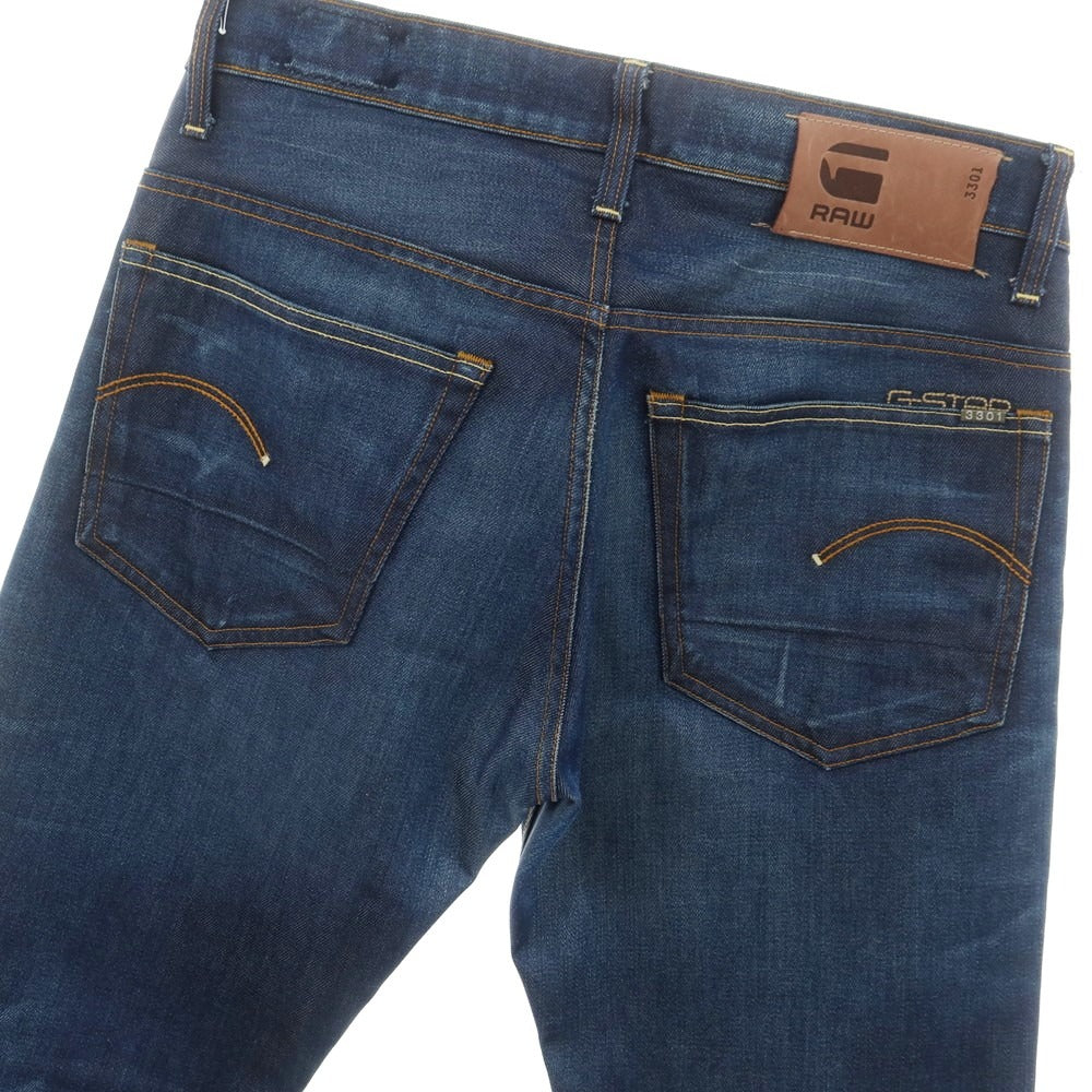 【中古】ジースターロウ G-STAR RAW ジーンズ デニムパンツ ネイビー【サイズ32】【NVY】【S/S/A/W】【状態ランクB】【メンズ】